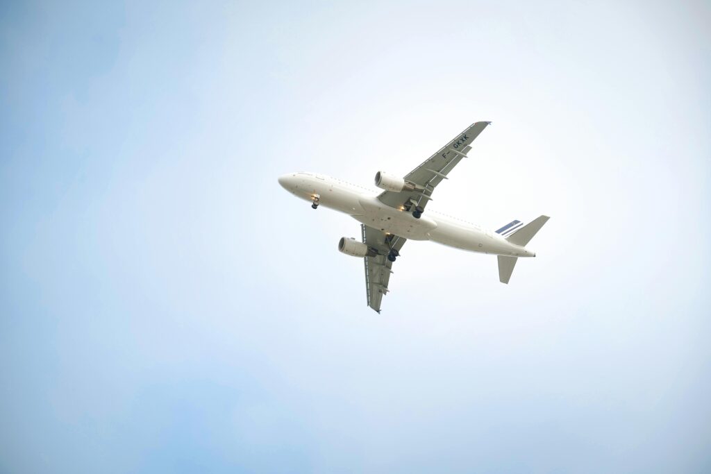 Plane flying in sky