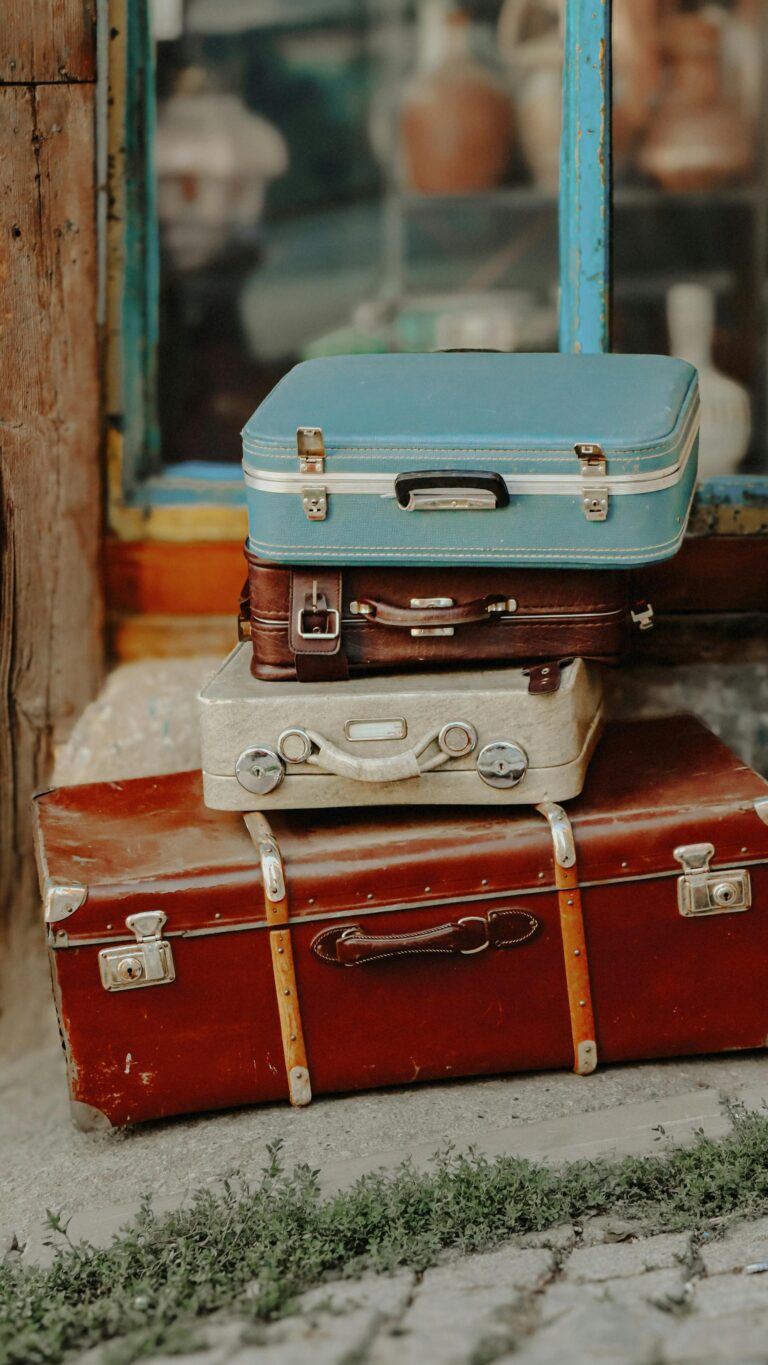 stack of suitcases